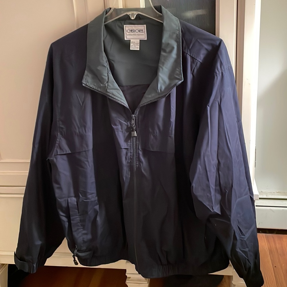 Men’s Jacket Blue & Green Cherokee Brand Size XL